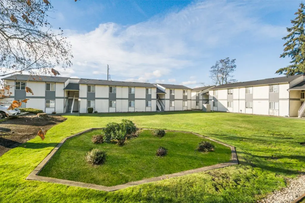exterior shot of monta vista court apartments